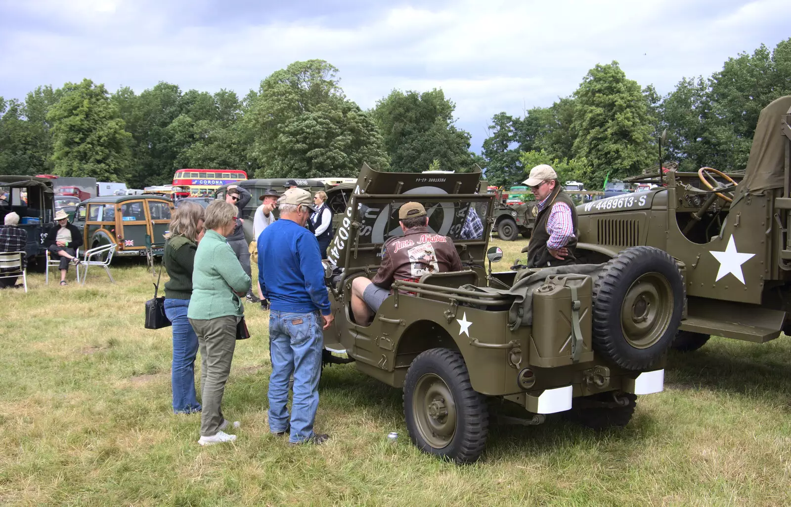 Clive in a Jeep, from The Formerly-Known-As-The-Eye-Show, Palgrave, Suffolk - 17th June 2018