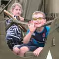 Someone waves from the truck, as Amelia looks on, The Formerly-Known-As-The-Eye-Show, Palgrave, Suffolk - 17th June 2018