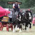 The Harvey's Shires trot around the show ring, The Formerly-Known-As-The-Eye-Show, Palgrave, Suffolk - 17th June 2018