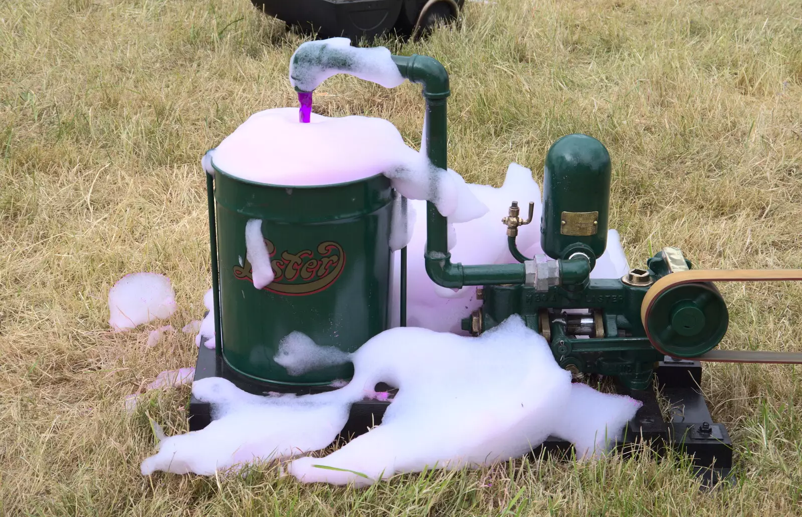 A Lister engine pumps purple liquid around, from The Formerly-Known-As-The-Eye-Show, Palgrave, Suffolk - 17th June 2018