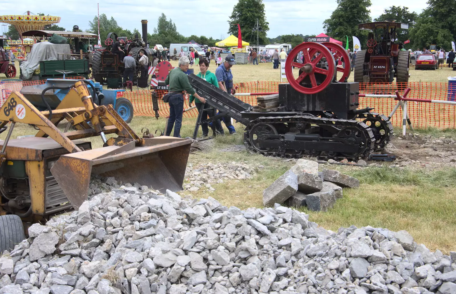 Some kind of vintage stone crusher has broken down, from The Formerly-Known-As-The-Eye-Show, Palgrave, Suffolk - 17th June 2018