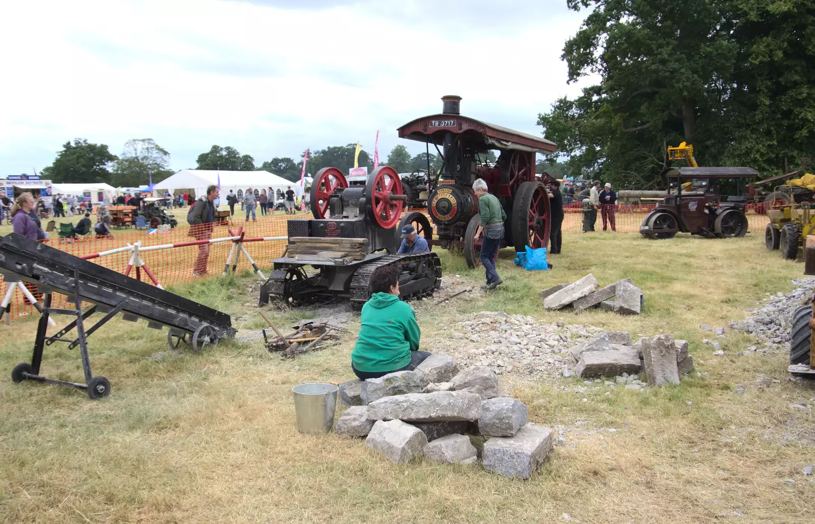 A pile of unbroken stone, from The Formerly-Known-As-The-Eye-Show, Palgrave, Suffolk - 17th June 2018