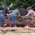 The giant steam-powered saw has paused, The Formerly-Known-As-The-Eye-Show, Palgrave, Suffolk - 17th June 2018