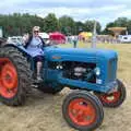 Rachel waves as she drives Las around, The Formerly-Known-As-The-Eye-Show, Palgrave, Suffolk - 17th June 2018