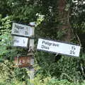 A classic Suffolk sign - designed to confuse visitors, The Formerly-Known-As-The-Eye-Show, Palgrave, Suffolk - 17th June 2018