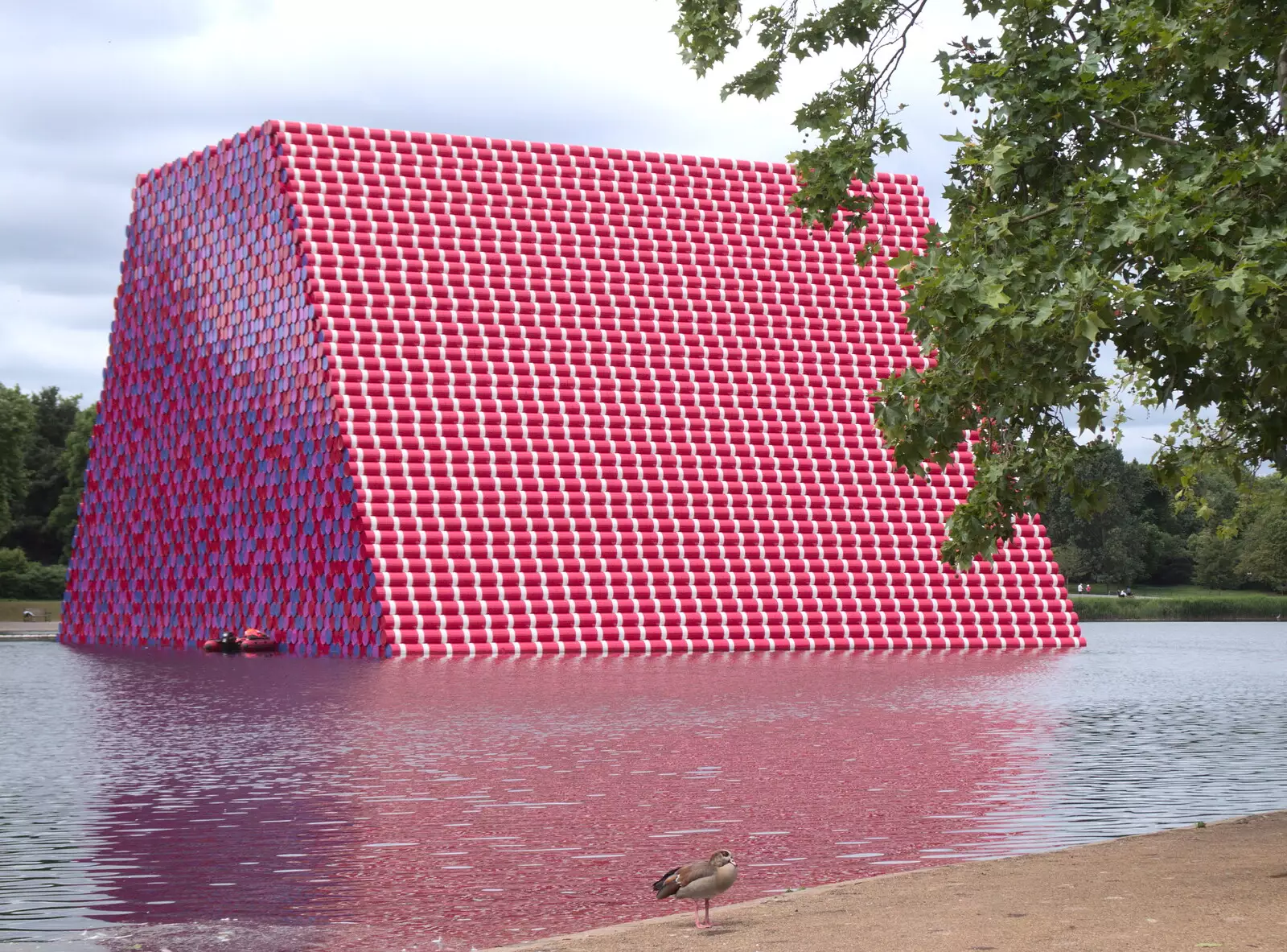 The curious artwork on the Serpentine is complete, from The BSCC at the Hopton Vine, and Eye Randomness, Suffolk - 23rd June 2018