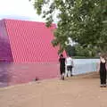 People take photos of the floating artwork, The BSCC at the Hopton Vine, and Eye Randomness, Suffolk - 23rd June 2018