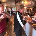 Paul and Gaz at the bar, The BSCC at the Hopton Vine, and Eye Randomness, Suffolk - 23rd June 2018