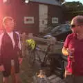 Gaz and Paul in the sunset, The BSCC at the Hopton Vine, and Eye Randomness, Suffolk - 23rd June 2018