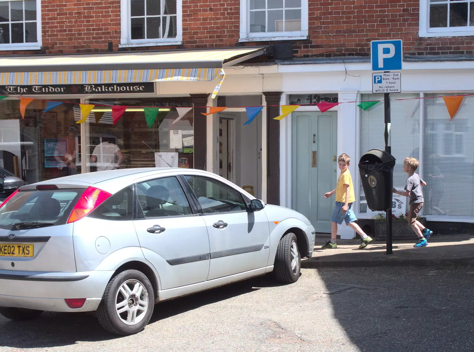 Fred and Harry run around by the Tudor Bakehouse, from The BSCC at the Hopton Vine, and Eye Randomness, Suffolk - 23rd June 2018