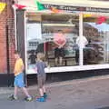 Fred and Harry outside the bakery in Eye, The BSCC at the Hopton Vine, and Eye Randomness, Suffolk - 23rd June 2018