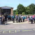 Scouts and Beavers assemble by the fire station, The Mayor Making Parade, Eye, Suffolk - 24th June 2018