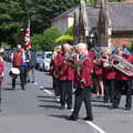 The Gislingham Silver Band assembles, The Mayor Making Parade, Eye, Suffolk - 24th June 2018