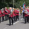 The Gislingham Silver Band marches , The Mayor Making Parade, Eye, Suffolk - 24th June 2018
