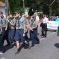 The Scouts follow up at the rear, The Mayor Making Parade, Eye, Suffolk - 24th June 2018