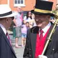 The Mace Bearer chats, The Mayor Making Parade, Eye, Suffolk - 24th June 2018