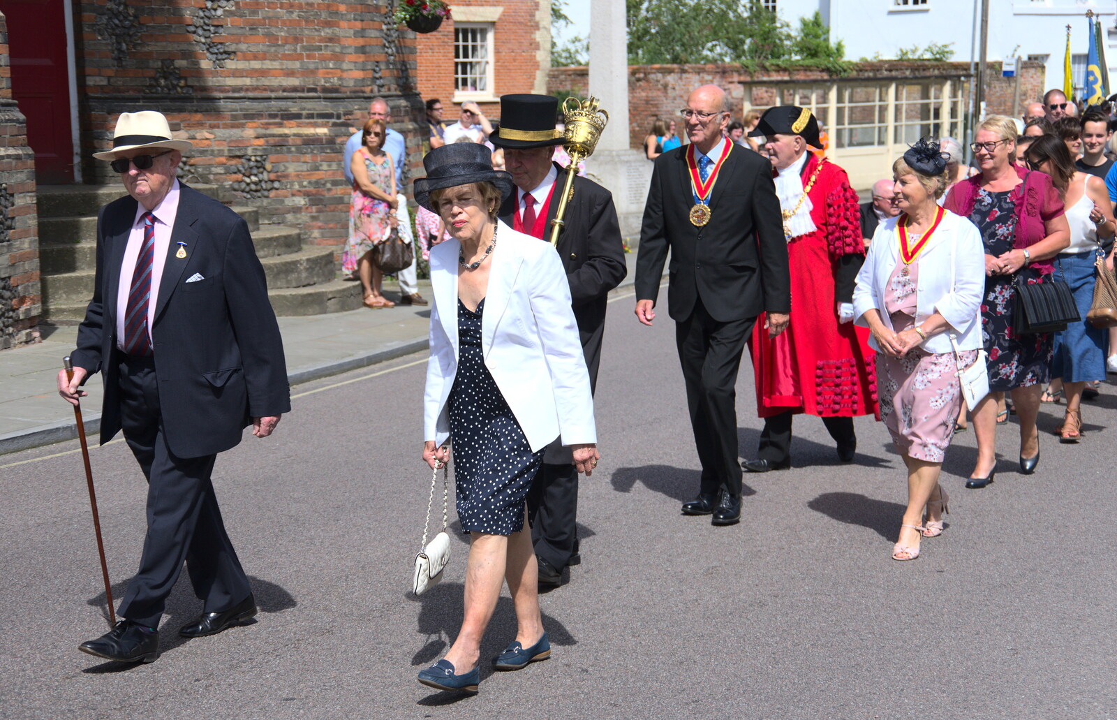 The MAyoral Massive movess of from The Mayor Making Parade, Eye, Suffolk - 24th June 2018