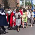 Another mace bearer, with two small maces, The Mayor Making Parade, Eye, Suffolk - 24th June 2018