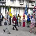 Merlin, a former mayor of Eye, strides past, The Mayor Making Parade, Eye, Suffolk - 24th June 2018