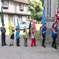 All the flag bearers, The Mayor Making Parade, Eye, Suffolk - 24th June 2018