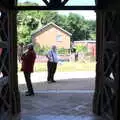 Adrian, the band leader, waits outside the church, The Mayor Making Parade, Eye, Suffolk - 24th June 2018