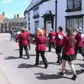 The Gislinghma Silver Band passes the White Lion, The Mayor Making Parade, Eye, Suffolk - 24th June 2018