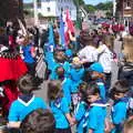 It's a melée of different groups by the town hall, The Mayor Making Parade, Eye, Suffolk - 24th June 2018