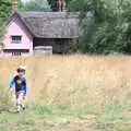 Harry roams around the green, A Village Hog Roast, Little Green, Thrandeston, Suffolk - 24th June 2018