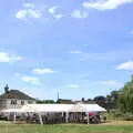 Gazebos under a rain-free sky, A Village Hog Roast, Little Green, Thrandeston, Suffolk - 24th June 2018