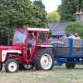 The first of the vintage tractors appears, A Village Hog Roast, Little Green, Thrandeston, Suffolk - 24th June 2018