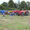 Fred bounces in the air, A Village Hog Roast, Little Green, Thrandeston, Suffolk - 24th June 2018