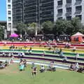 The Sheldon Pit outside the office has gone 'pride', A SwiftKey Lunch, Porchester Place,  Edgware Road, London - 27th June 2018