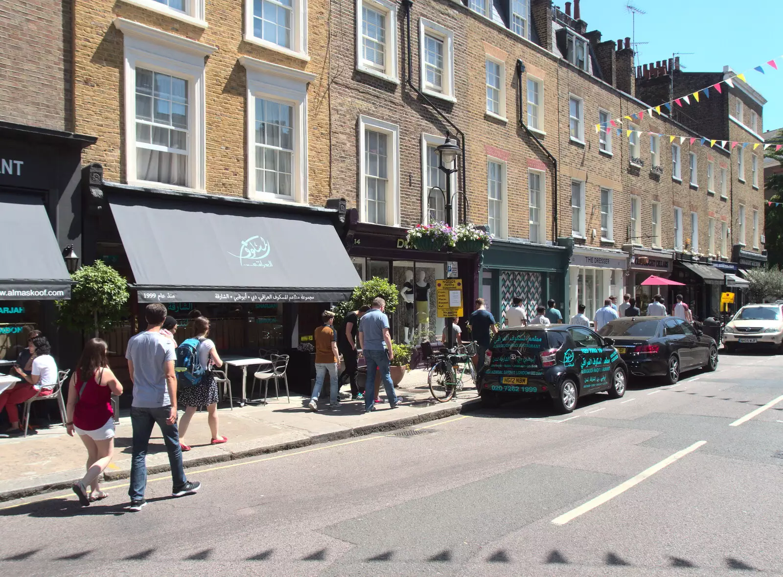 The SwiftKey IME team head down to Colbeh, from A SwiftKey Lunch, Porchester Place,  Edgware Road, London - 27th June 2018