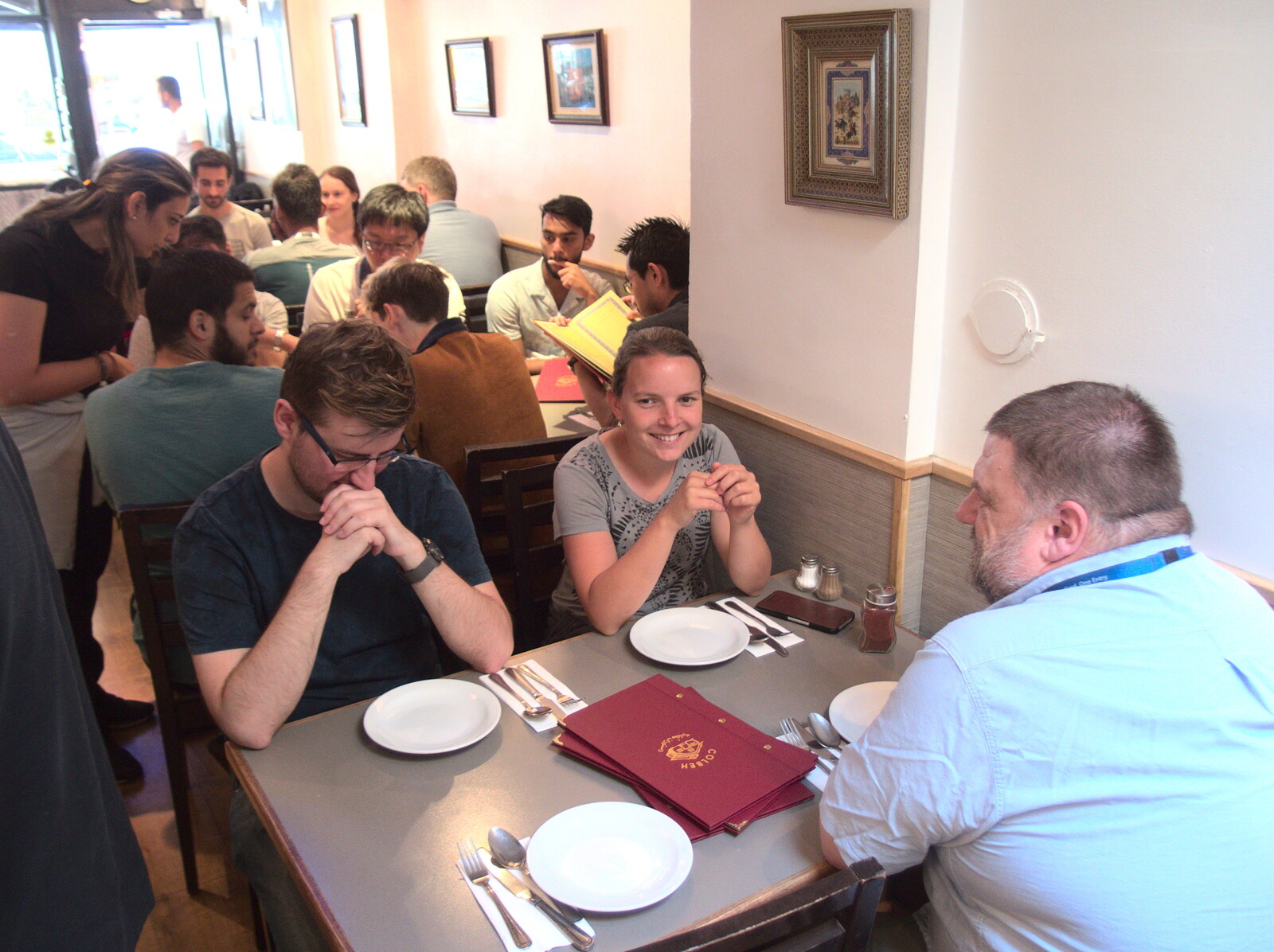 SwiftKey has taken over most of the restaurant from A SwiftKey Lunch, Porchester Place,  Edgware Road, London - 27th June 2018