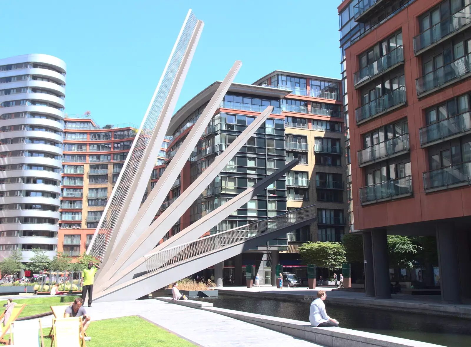 The Fan Bridge, from A SwiftKey Lunch, Porchester Place,  Edgware Road, London - 27th June 2018