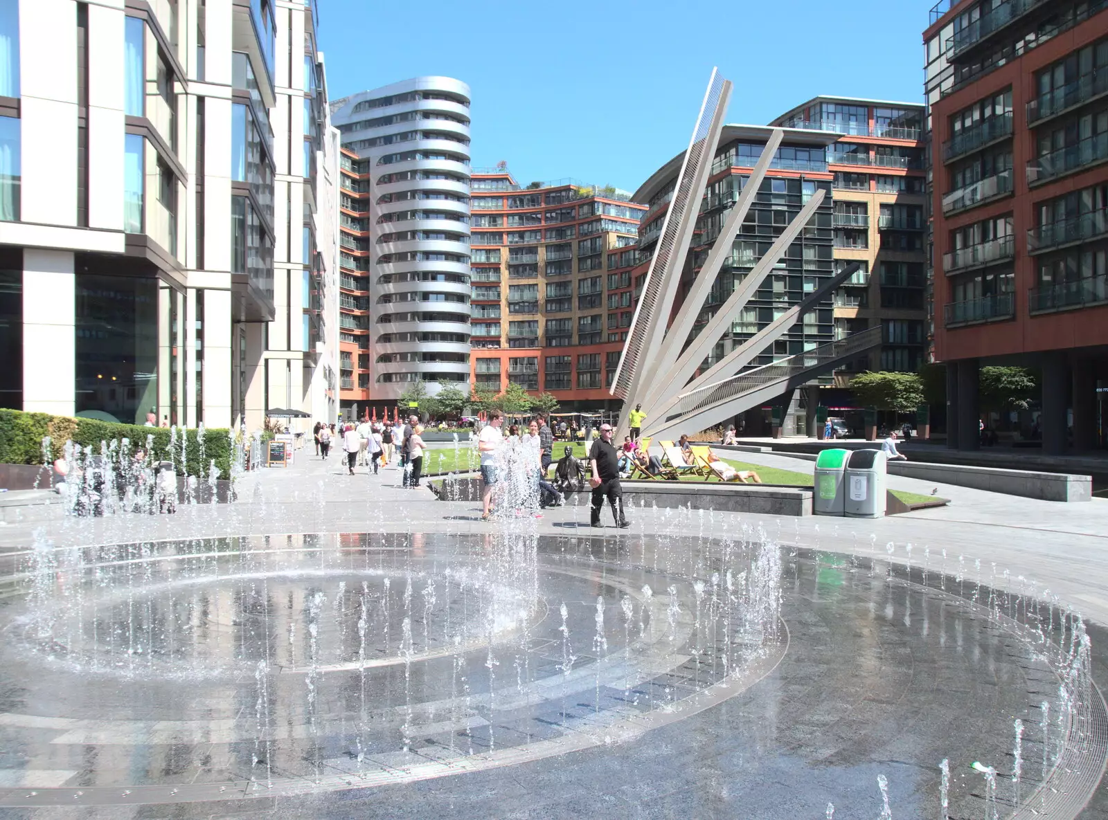 Paddington Basin, from A SwiftKey Lunch, Porchester Place,  Edgware Road, London - 27th June 2018