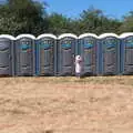 A small girl, and a lot of toilets, WoW Festival, Burston, Norfolk - 29th June - 1st July 2018