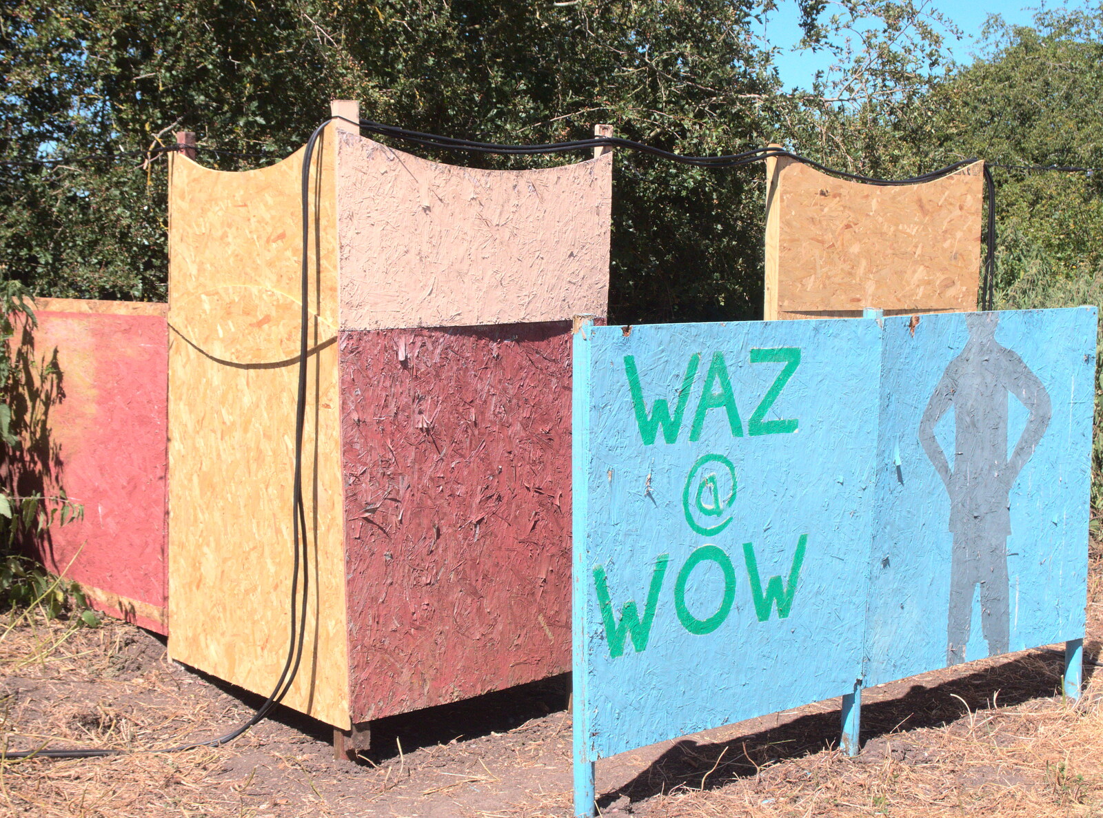 Some of the outdoor urinals - waz @ WoW from WoW Festival, Burston, Norfolk - 29th June - 1st July 2018