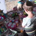 Fred covets a sort-of ball Rubik's cube, WoW Festival, Burston, Norfolk - 29th June - 1st July 2018