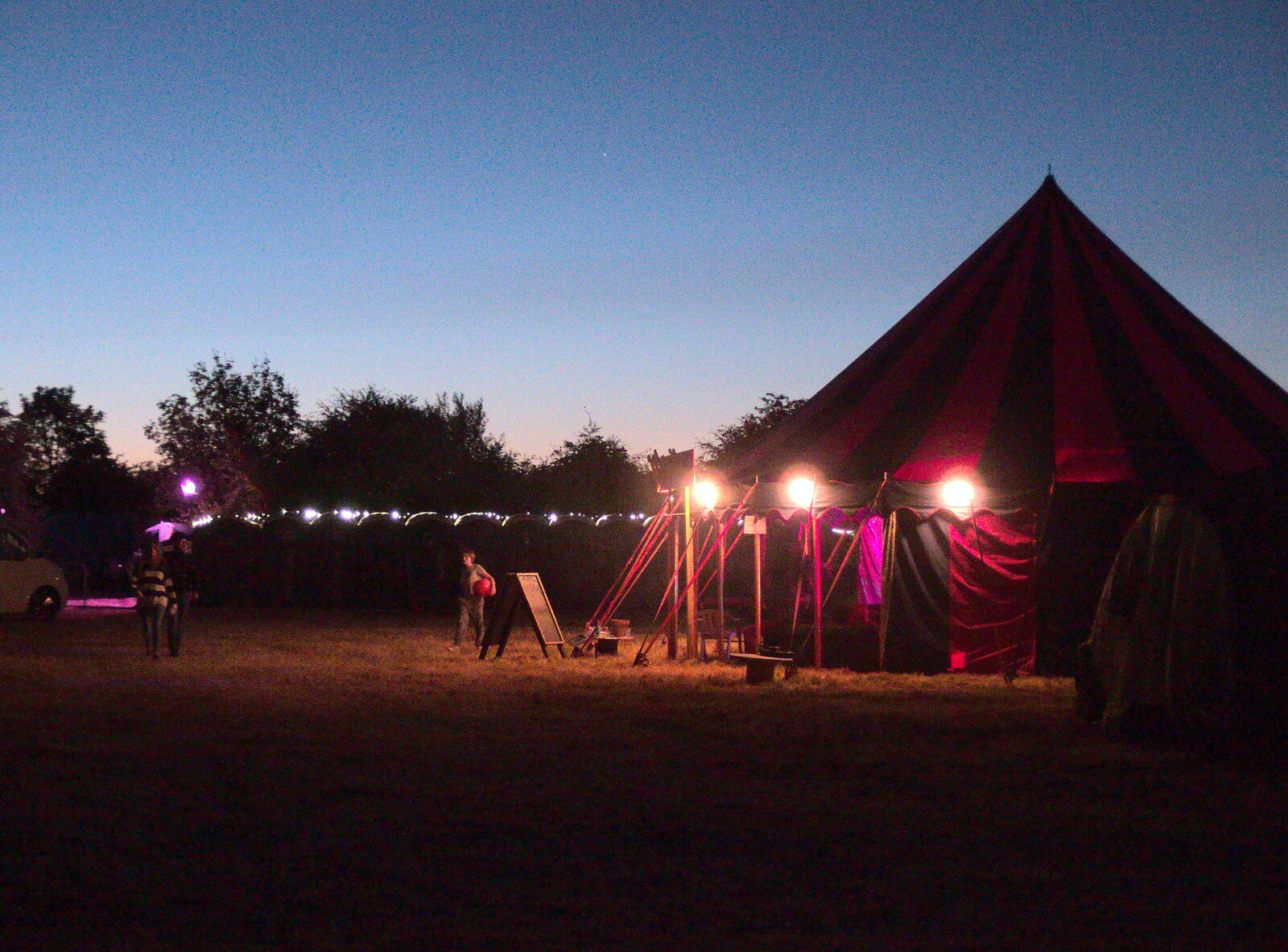 The Maui Waiu tent in the dusk from WoW Festival, Burston, Norfolk - 29th June - 1st July 2018