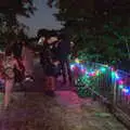 There's a cool laser installation on the bridge, WoW Festival, Burston, Norfolk - 29th June - 1st July 2018