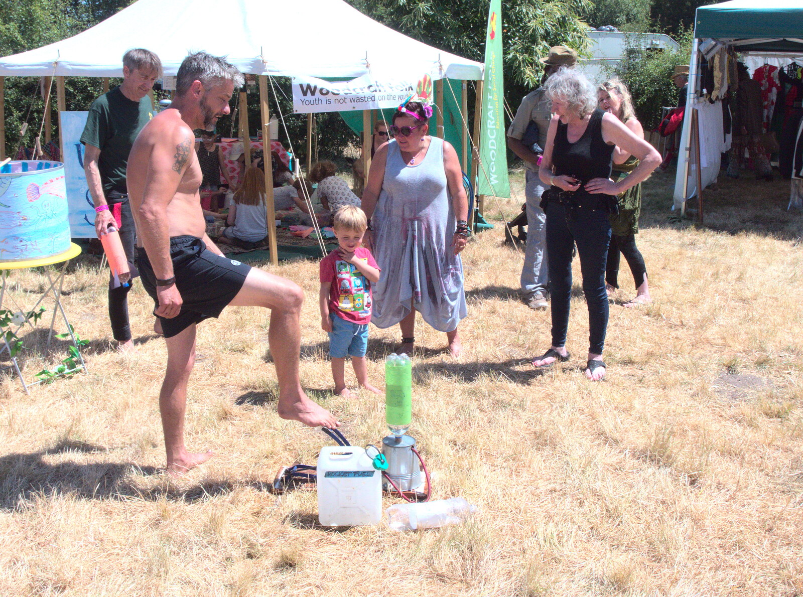 More foot-powered water rockets from WoW Festival, Burston, Norfolk - 29th June - 1st July 2018