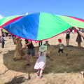 Outside, there's fun with a parachute, WoW Festival, Burston, Norfolk - 29th June - 1st July 2018