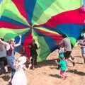 The parachute nearly takes off, WoW Festival, Burston, Norfolk - 29th June - 1st July 2018