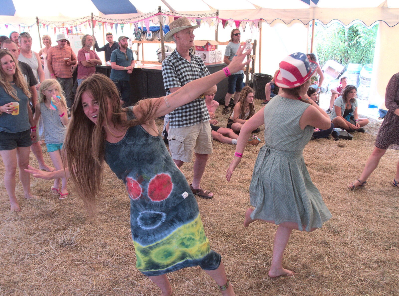 There's some mad dancing going on from WoW Festival, Burston, Norfolk - 29th June - 1st July 2018