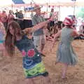 There's some mad dancing going on, WoW Festival, Burston, Norfolk - 29th June - 1st July 2018