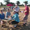 Drinking beer in the evening sun, The BSCC Rides to Star Wing Beer Festival, Redgrave, Suffolk - 12th July 2018