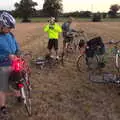 We head off in the gathering dusk, The BSCC Rides to Star Wing Beer Festival, Redgrave, Suffolk - 12th July 2018