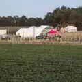 A view of Star Wing's mini festival from the road, The BSCC Rides to Star Wing Beer Festival, Redgrave, Suffolk - 12th July 2018