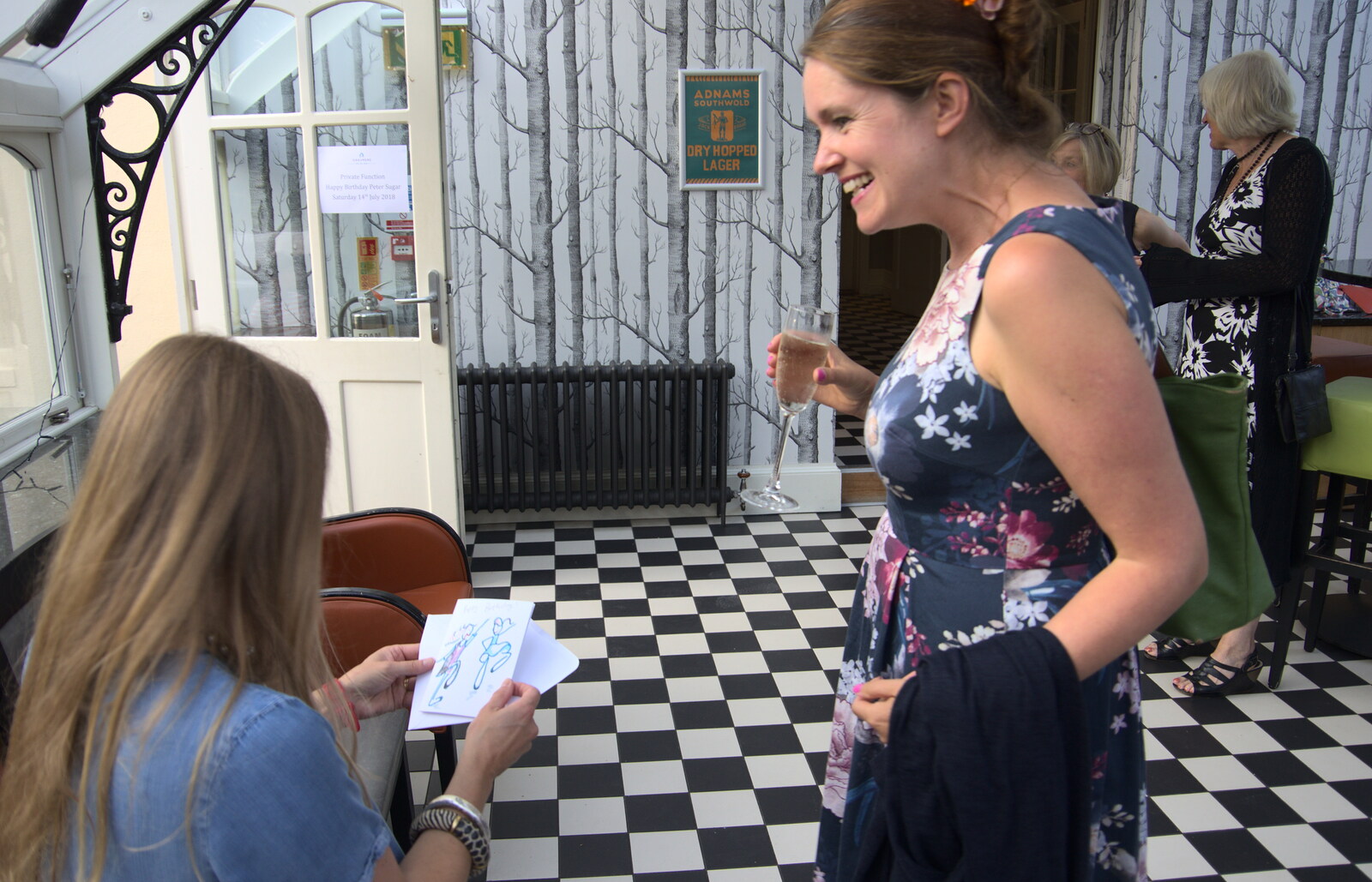 Isobel chats to Hannah from An Oaksmere Party, Brome, Suffolk - 14th July 2018